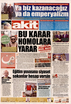 YENİ AKİT 8 Kasım 2025 gazete manşeti