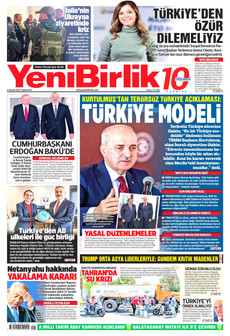 YENİBİRLİK 8 Kasım 2025 gazete manşeti