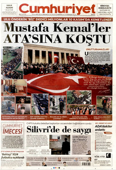 CUMHURİYET 11 Kasım 2025 gazete manşeti