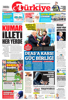 TÜRKİYE GAZETESİ 11 Kasım 2025 gazete manşeti
