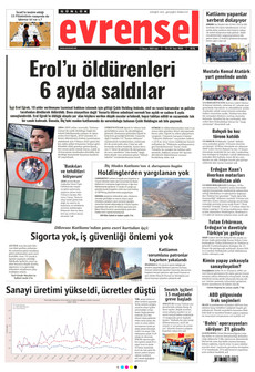 EVRENSEL 11 Kasım 2025 gazete manşeti