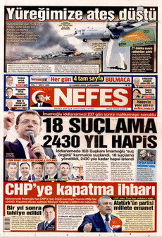 NEFES 12 Kasım 2025 gazete manşeti