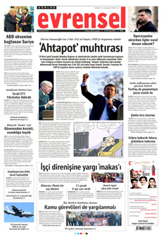EVRENSEL 12 Kasım 2025 gazete manşeti