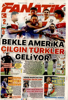 FANATİK 16 Kasım 2025 gazete manşeti
