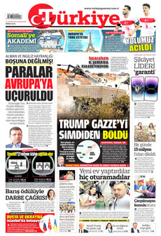 TÜRKİYE GAZETESİ 17 Kasım 2025 gazete manşeti