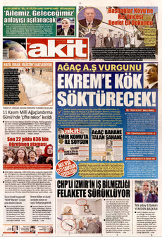 YENİ AKİT 17 Kasım 2025 gazete manşeti