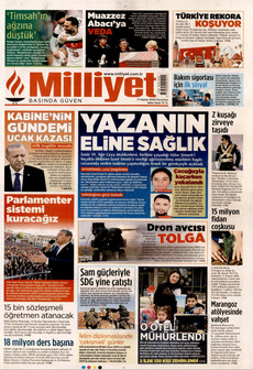 MİLLİYET 17 Kasım 2025 gazete manşeti