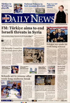 HÜRRİYET DAİLY NEWS 17 Kasım 2025 gazete manşeti
