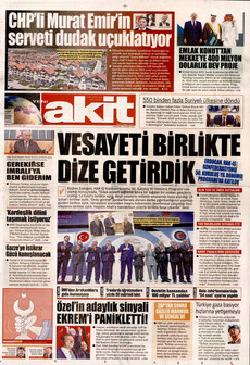 YENİ AKİT 19 Kasım 2025 gazete manşeti