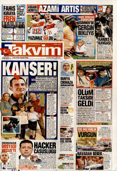 TAKVİM 19 Kasım 2025 gazete manşeti