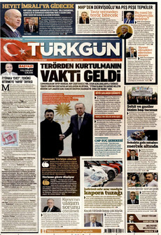 TÜRKGÜN 20 Kasım 2025 gazete manşeti