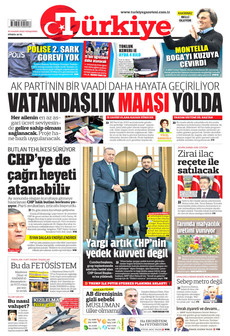 TÜRKİYE GAZETESİ 20 Kasım 2025 gazete manşeti