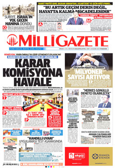 MİLLİ GAZETE 20 Kasım 2025 gazete manşeti