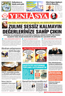 YENİ ASYA 20 Kasım 2025 gazete manşeti