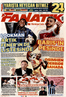 FANATİK 20 Kasım 2025 gazete manşeti