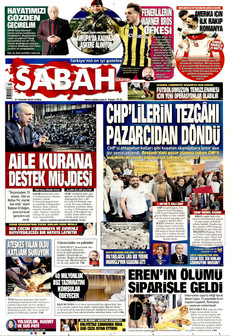 SABAH 21 Kasım 2025 gazete manşeti