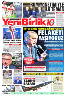 YENİBİRLİK 21 Kasım 2025 gazete manşeti