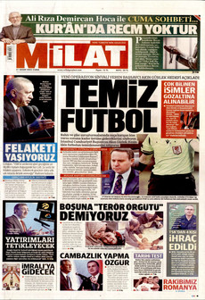 MİLAT 21 Kasım 2025 gazete manşeti