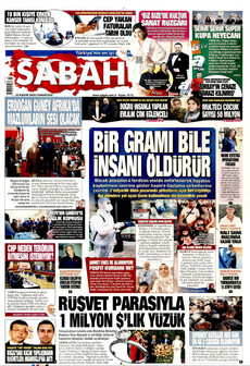SABAH 22 Kasım 2025 gazete manşeti