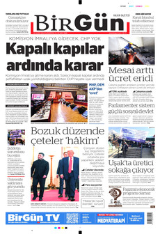 BİRGÜN 22 Kasım 2025 gazete manşeti