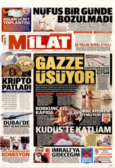 MİLAT 22 Kasım 2025 gazete manşeti