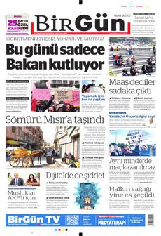 BİRGÜN 24 Kasım 2025 gazete manşeti