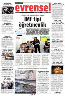 EVRENSEL 24 Kasım 2025 gazete manşeti