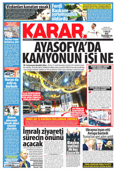 KARAR 25 Kasım 2025 gazete manşeti