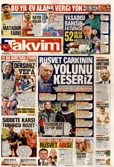 TAKVİM 25 Kasım 2025 gazete manşeti