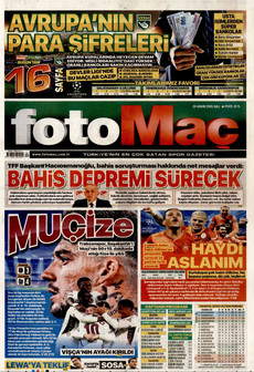 FOTOMAÇ 25 Kasım 2025 gazete manşeti