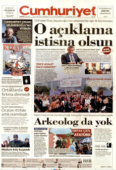 CUMHURİYET 27 Kasım 2025 gazete manşeti