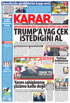 KARAR 27 Kasım 2025 gazete manşeti