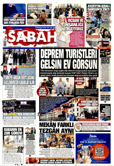 SABAH 8 Şubat 2026 gazete manşeti