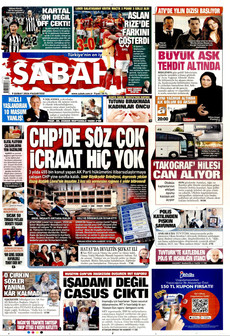 SABAH 9 Şubat 2026 gazete manşeti