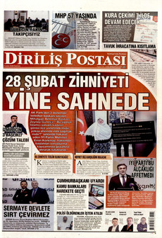 DİRİLİŞ POSTASI 9 Şubat 2026 gazete manşeti