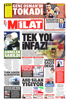 MİLAT 15 Şubat 2026 gazete manşeti