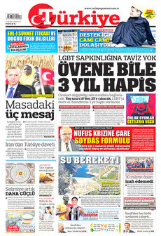TÜRKİYE GAZETESİ 17 Şubat 2026 gazete manşeti