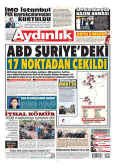 AYDINLIK GAZETESİ 17 Şubat 2026 gazete manşeti