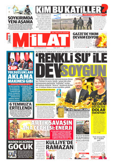 MİLAT 17 Şubat 2026 gazete manşeti