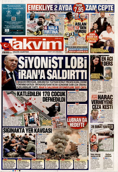 TAKVİM 4 Mart 2026 gazete manşeti