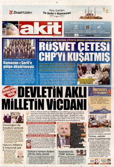 YENİ AKİT 19 Şubat 2026 gazete manşeti