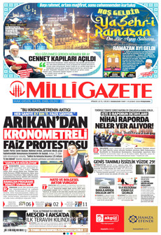MİLLİ GAZETE 19 Şubat 2026 gazete manşeti