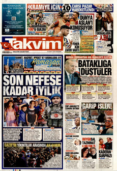 TAKVİM 19 Şubat 2026 gazete manşeti