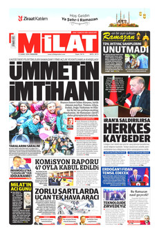 MİLAT 19 Şubat 2026 gazete manşeti