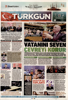 TÜRKGÜN 21 Şubat 2026 gazete manşeti