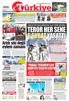 TÜRKİYE GAZETESİ 21 Şubat 2026 gazete manşeti