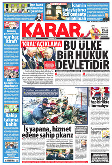 KARAR 21 Şubat 2026 gazete manşeti