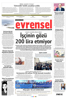 EVRENSEL 21 Şubat 2026 gazete manşeti
