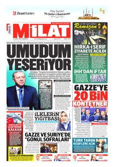 MİLAT 21 Şubat 2026 gazete manşeti