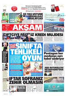 AKŞAM 22 Şubat 2026 gazete manşeti